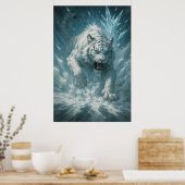 Frost White Tiger – Emperor of the Frozen Realm – Poster (Küche)