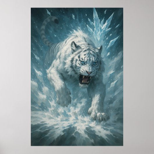 Frost White Tiger – Emperor of the Frozen Realm – Poster (Vorne)