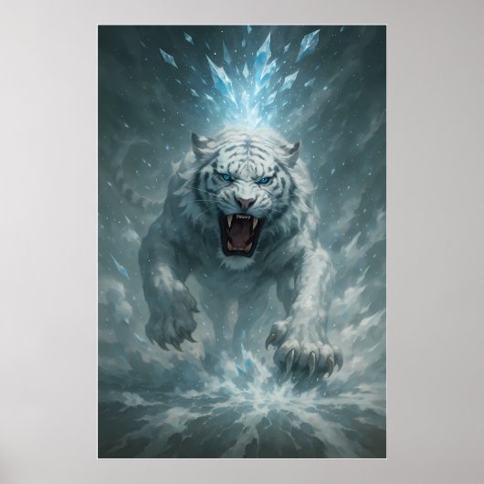 Frost White Tiger – Emperor of the Frozen Realm – Poster (Vorne)