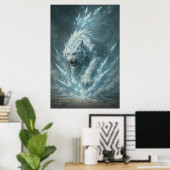 Frost White Tiger – Emperor of the Frozen Realm – Poster (Heimbüro)