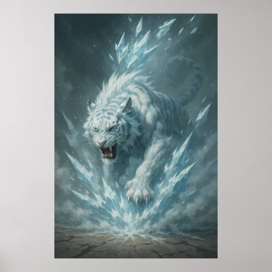 Frost White Tiger – Emperor of the Frozen Realm – Poster (Vorne)