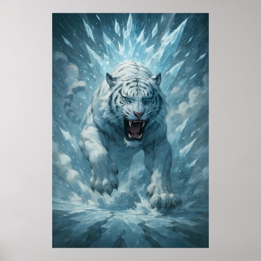Frost White Tiger – Emperor of the Frozen Realm – Poster (Vorne)