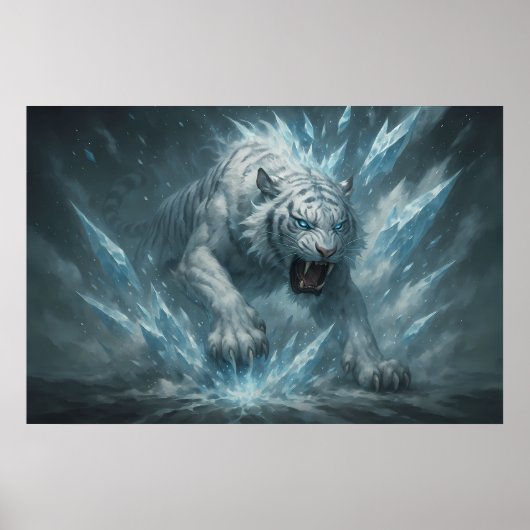 Frost White Tiger – Emperor of the Frozen Realm – Poster (Vorne)