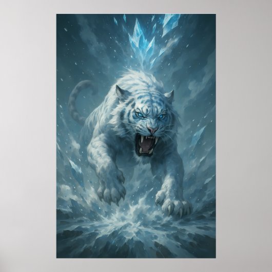 Frost White Tiger – Emperor of the Frozen Realm – Poster (Vorne)
