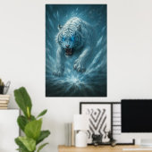 Frost White Tiger – Emperor of the Frozen Realm – Poster (Heimbüro)