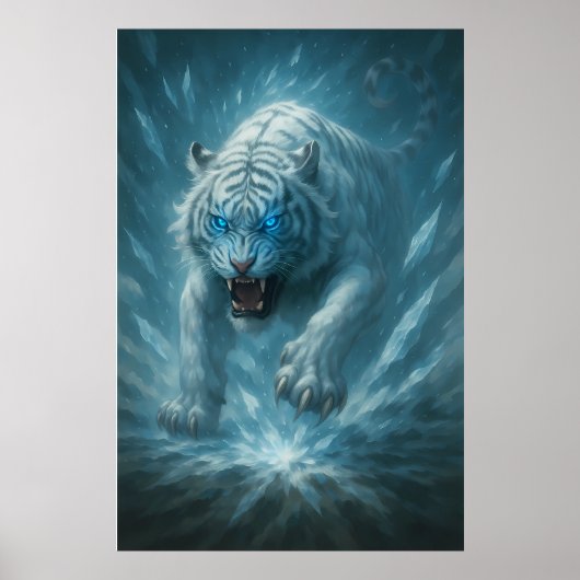 Frost White Tiger – Emperor of the Frozen Realm – Poster (Vorne)