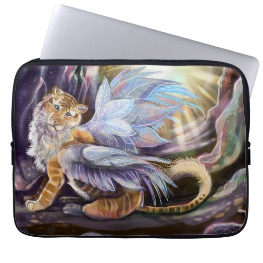 Frost Wing Tiger Laptopschutzhülle (Vorderseite)