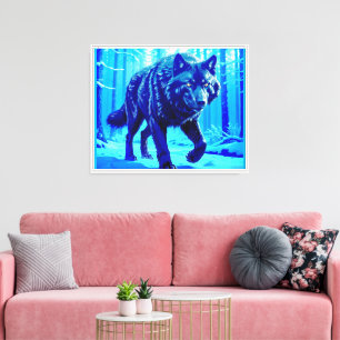 Frost Wolf Leinwanddruck