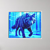 Frost Wolf Leinwanddruck (Vorderseite)