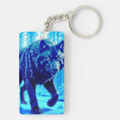Frost Wolf Schlüsselanhänger (Rückseite)