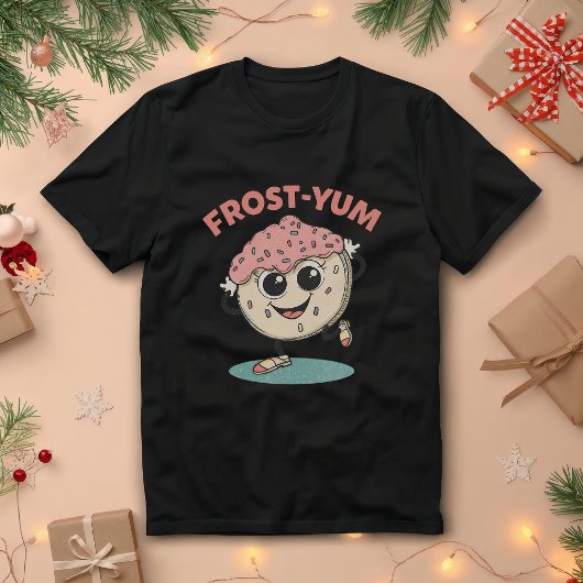 Frost-yum - Funny Christmas Cookie Pun Tri-Blend Shirt