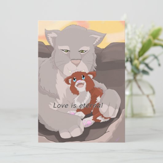 Frostbabys Liebe ist ewige Dankeskarte (Stehend Vorderseite)