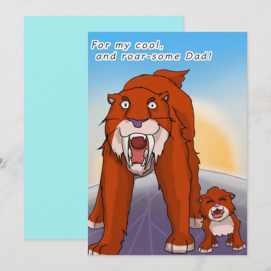 Frostbabys Vatertag Dankeskarte (Vorne/Hinten)