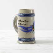 Frostbeards kaltes Gebräu Stein Bierglas (Vorderseite Links)