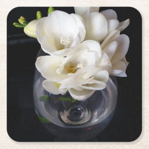 Frostbecher Rechteckiger Pappuntersetzer