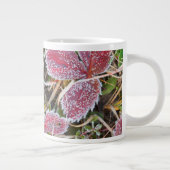 Frostbedeckte Blätter, Kanada Jumbo-Tasse (Rechts)