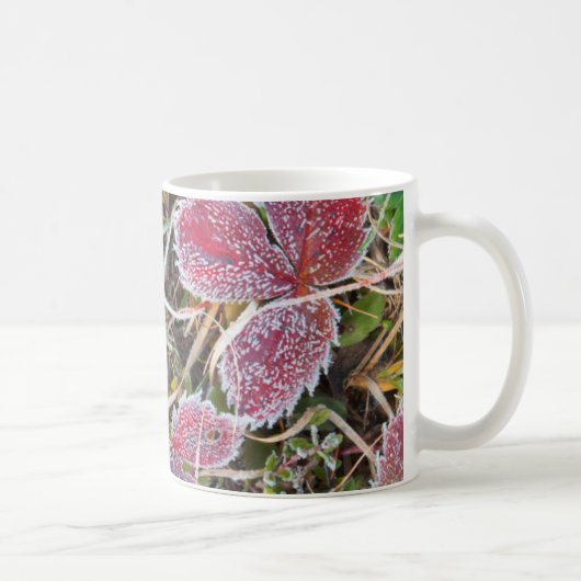 Frostbedeckte Blätter, Kanada Kaffeetasse (Rechts)