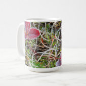 Frostbedeckte Blätter, Kanada Kaffeetasse (Vorderseite Links)