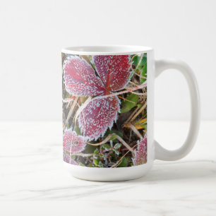 Frostbedeckte Blätter, Kanada Kaffeetasse