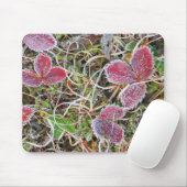 Frostbedeckte Blätter, Kanada Mousepad (Mit Mouse)