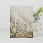 Frostbedeckter Yucca im Winter Dankeskarte (Stehend Vorderseite)