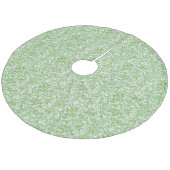 Frostbedecktes Gras Fleece Weihnachtsbaumdecke (Schrägansicht)