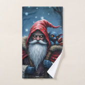 Frostbite Santa und sein Elf der Unfug treiben. Badhandtuch Set (Handtuch)