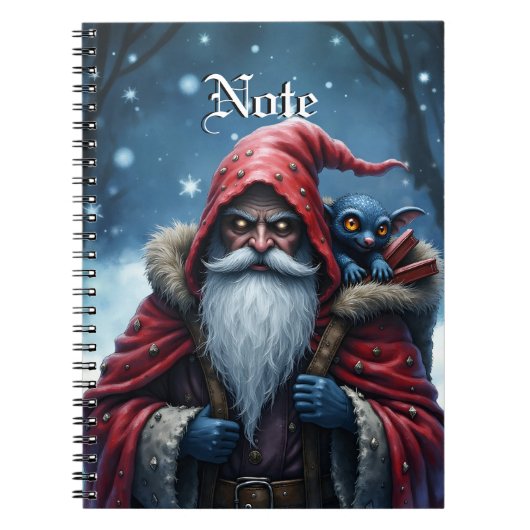 Frostbite Santa und sein Elf der Unfug treiben. Notizblock (Vorderseite)