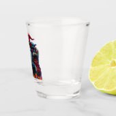 Frostbite Santa und sein Elf der Unfug treibt. Schnapsglas (Rechts)