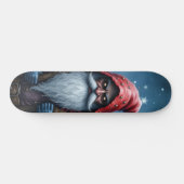 Frostbite Santa und sein Elf der Unfug treibt. Skateboard (Horizontal)