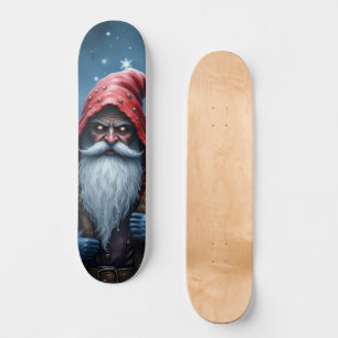 Frostbite Santa und sein Elf der Unfug treibt. Skateboard