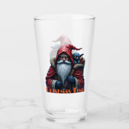 Frostbite Santa und sein Schabernack-Elf. Glas