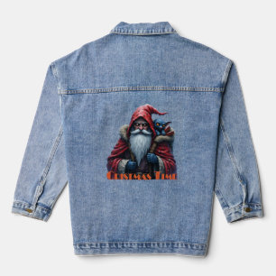 Frostbite Santa und sein Schabernack-Elf. Jeansjacke