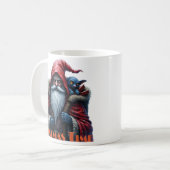 Frostbite Santa und sein Schabernack-Elf. Kaffeetasse (Vorderseite Links)