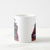 Frostbite Santa und sein Schabernack-Elf. Kaffeetasse (Mittel)