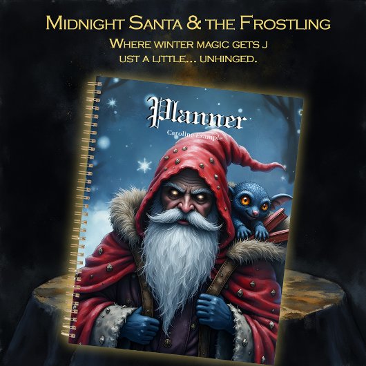 Frostbite Santa und sein Schabernack-Elf. Planer