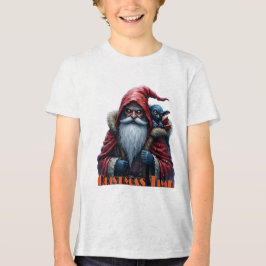 Frostbite Santa und sein Schabernack-Elf. Tri-Blend Shirt