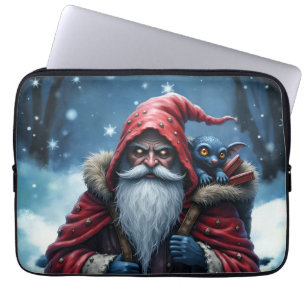 Frostbite Santa und sein Unheil bringender Elf. Laptopschutzhülle