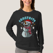 Frostbite Snowman Vampire Weihnachten Weihnachten T-Shirt (Vorderseite)