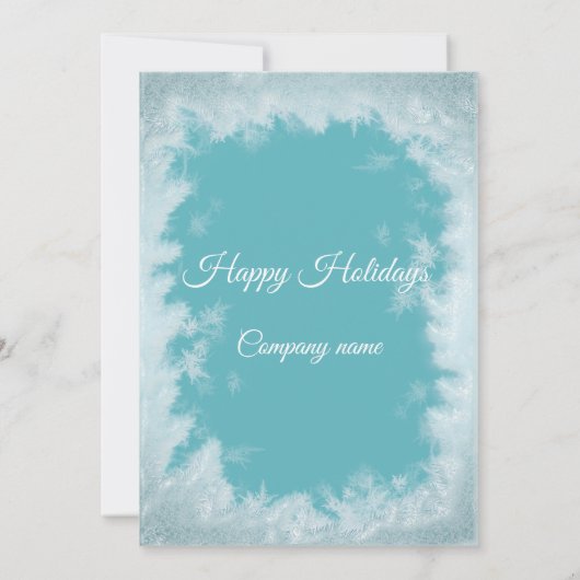 Frostbogenweihnachtsball Weihnachtsfest im Unterne Einladung (Rückseite)