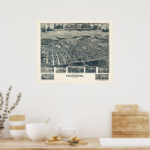 Frostburg, MD Panorama Karte - 1905 Poster (Küche)