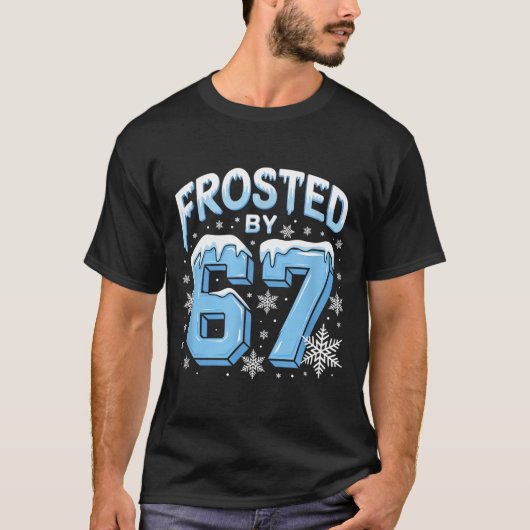 Frosted 67 Meme Funny Six Seven Gen Alpha Slang Ch T-Shirt (Vorderseite)