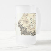 Frosted Beer Mug : king of The Jungle Mattglas Bierglas (VorderseiteRechts)