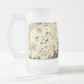 Frosted Beer Mug : king of The Jungle Mattglas Bierglas (Links)