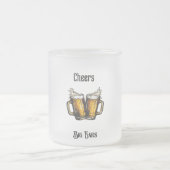 Frosted Beer Mug Mattglastasse (Mittel)