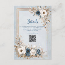 Frosted Bloom Dusty Blau und Goldene Hochzeit