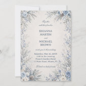 Frosted Blue Botanicals Umarme den Winter Einladung (Vorderseite)