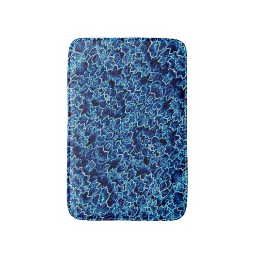 Frosted Blue Ivy Cool Badematte (Vorderseite Vertikal)