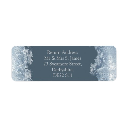 Frosted Blue Winter Wedding Custom (Vorne)