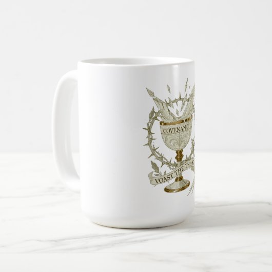 Frosted Chalice Covenant T-Shirt | Toast the Thaw Kaffeetasse (Vorderseite Links)